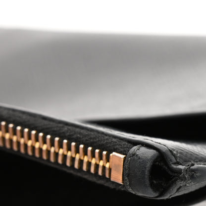 Prada Saffiano Triangle Zip Card Holder Black 9 of 10