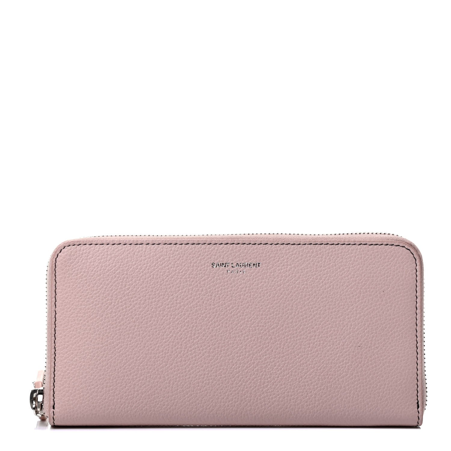 Saint Laurent Calfskin Classic Zip Around Continental Wallet Dusty Rose 1 of 4