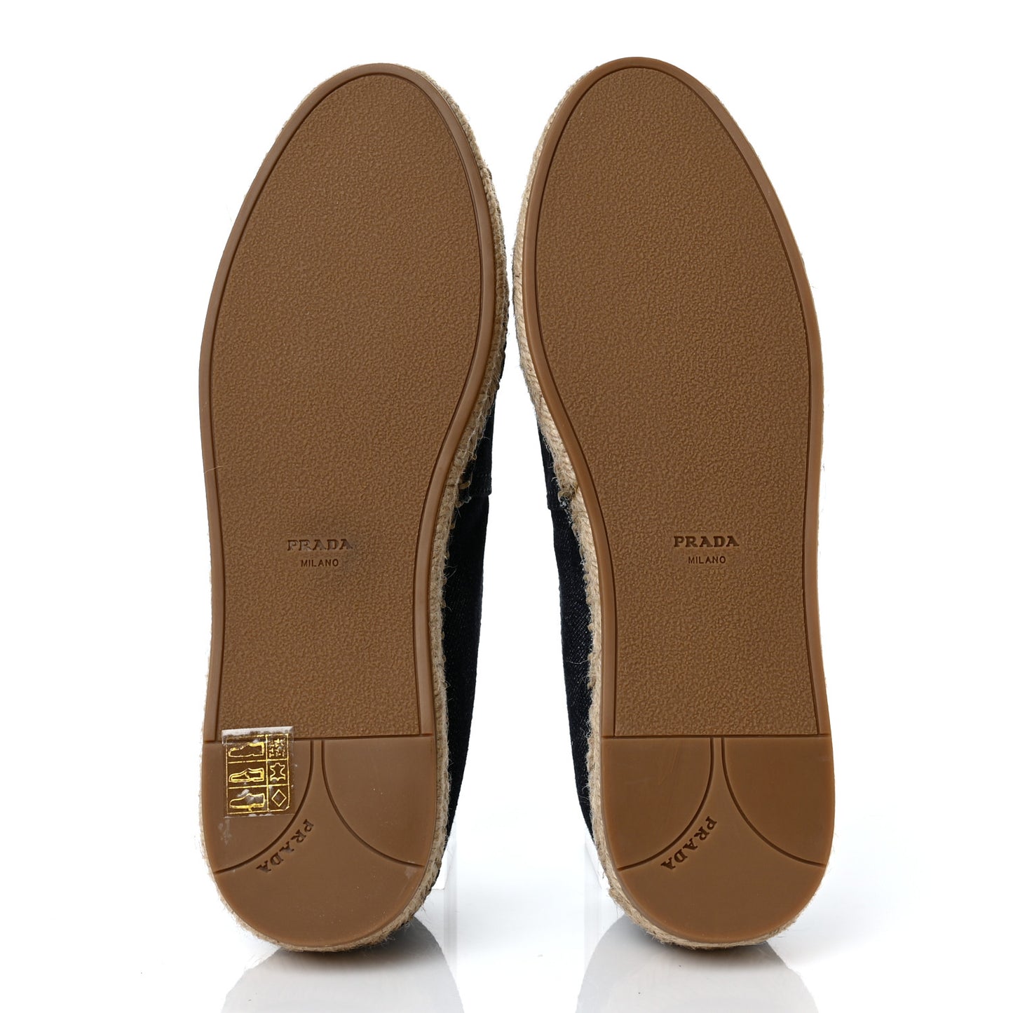 Denim Logo Espadrilles 38.5 Blue