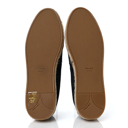 Prada Denim Logo Espadrilles 38.5 Blue 5 of 8