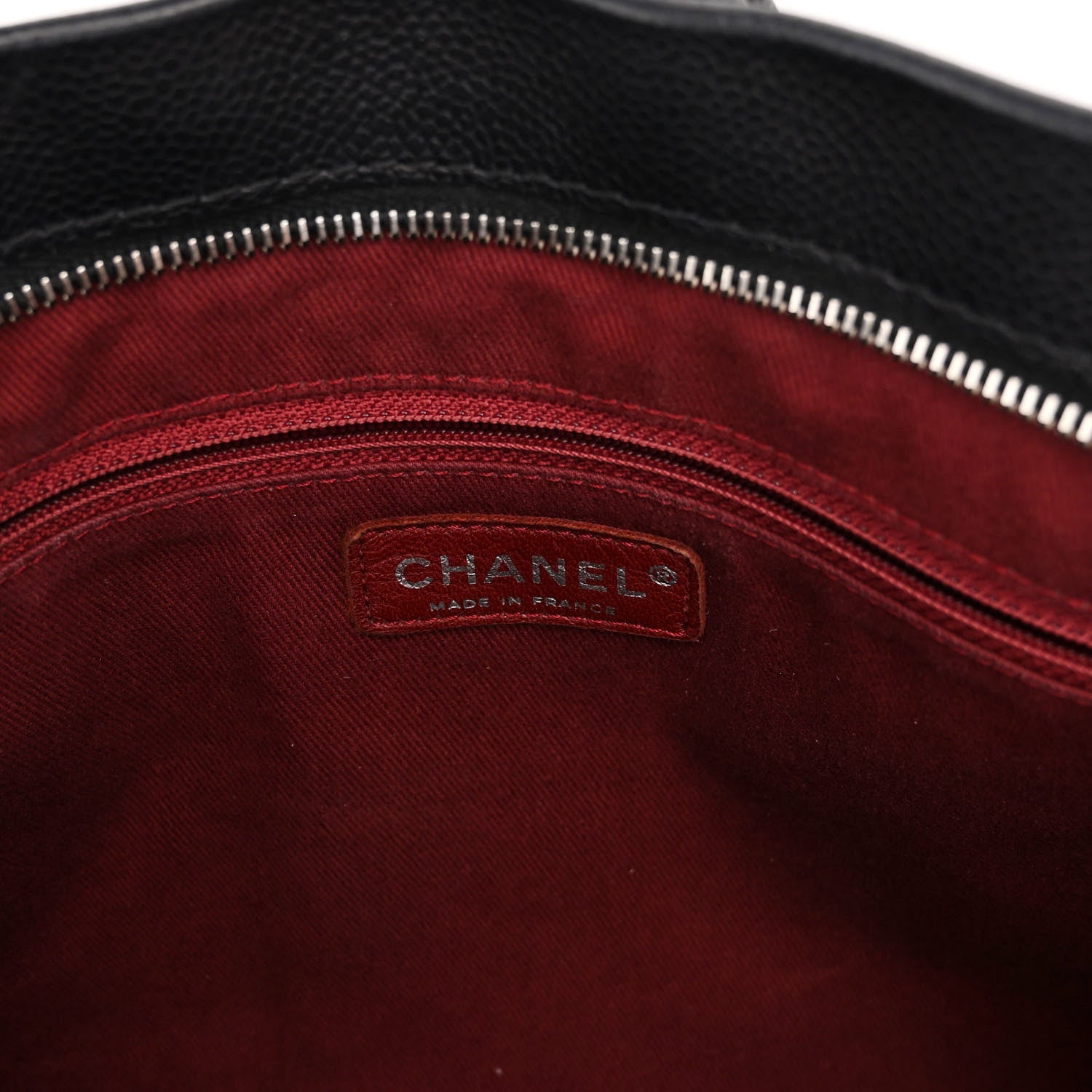 Chanel Caviar Large CC Tuck Tote Black 6 of 10