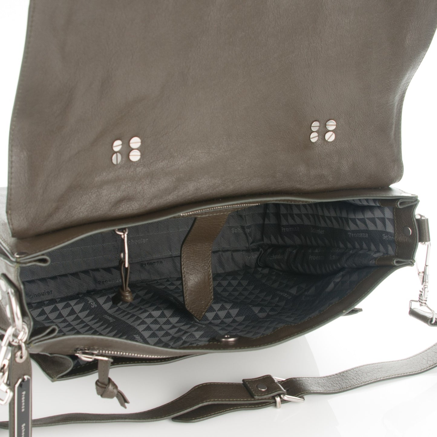 Lambskin Large PS1 Satchel Military