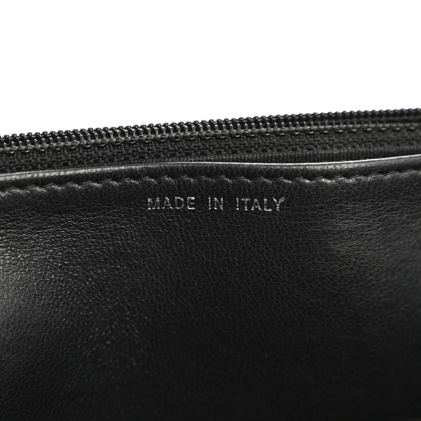 Lambskin Chevron Quilted Wallet On Chain WOC So Black