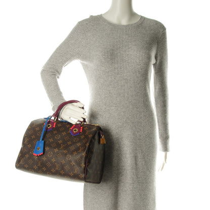 Louis Vuitton Monogram Totem Speedy 30 Magenta 2 of 7