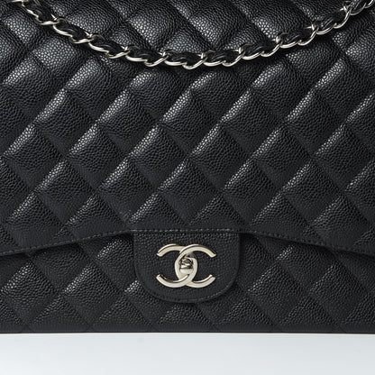 Chanel Caviar Quilted Maxi Double Flap Black 9 of 13