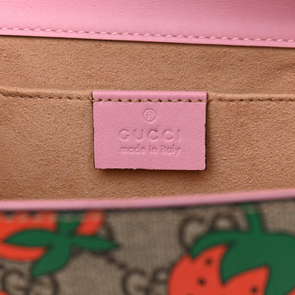 Gucci GG Supreme Monogram Strawberry Small Padlock Shoulder Bag 6 of 11