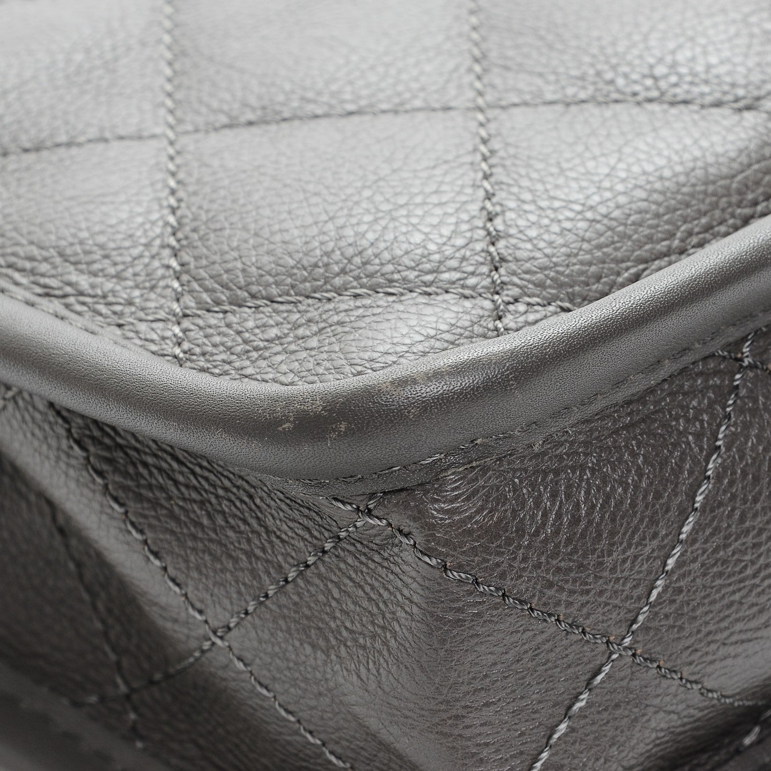 Chanel Calfskin Quilted Mini French Riviera Flap Grey 10 of 11