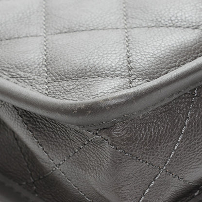 Chanel Calfskin Quilted Mini French Riviera Flap Grey 10 of 11