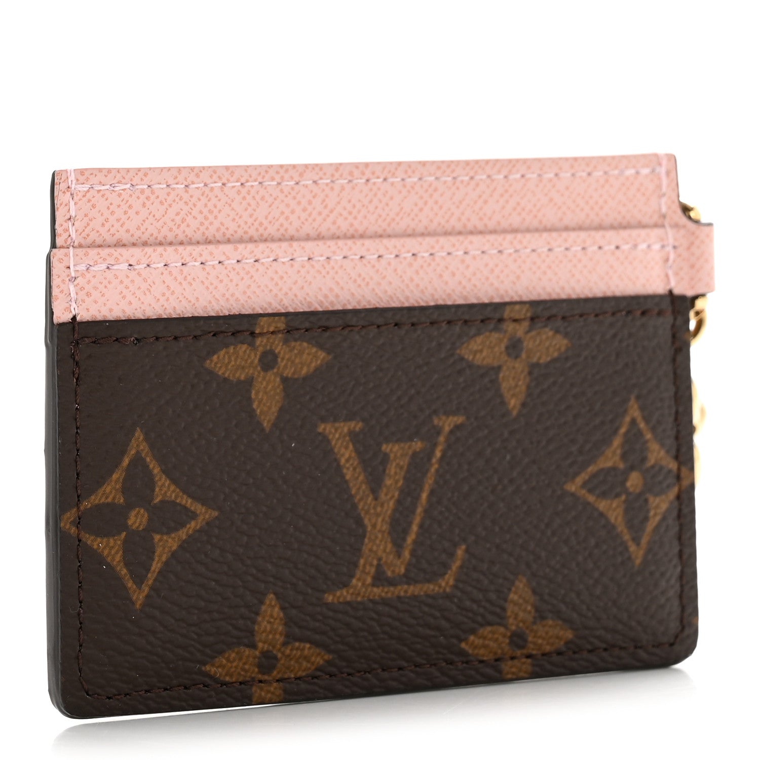 Louis Vuitton Monogram LV Charms Card Holder Rose Ballerine 3 of 7