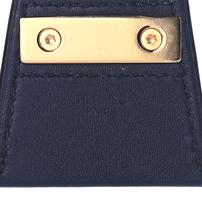Hermes Swift Small Monpetitkelly Pendant Necklace Bleu Indigo 4 of 4