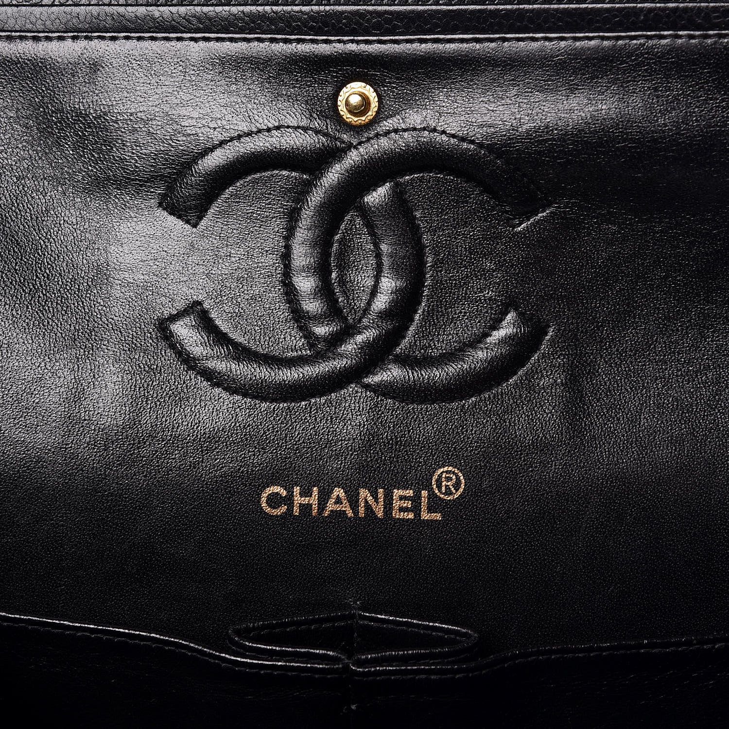 Chanel Caviar Quilted Medium Double Flap Black 6 of 15