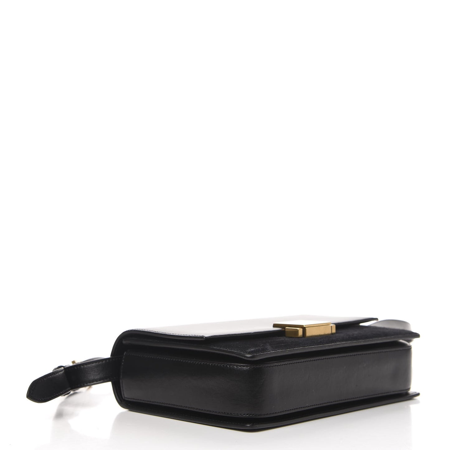 Smooth Calfskin Suede Medium Bellechasse Black