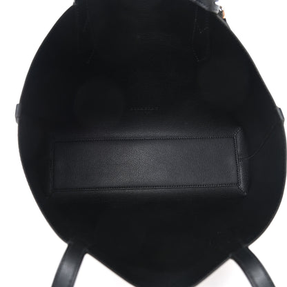 Burberry Grainy Calfskin Haymarket Check Small Reversible Tote Black 6 of 12