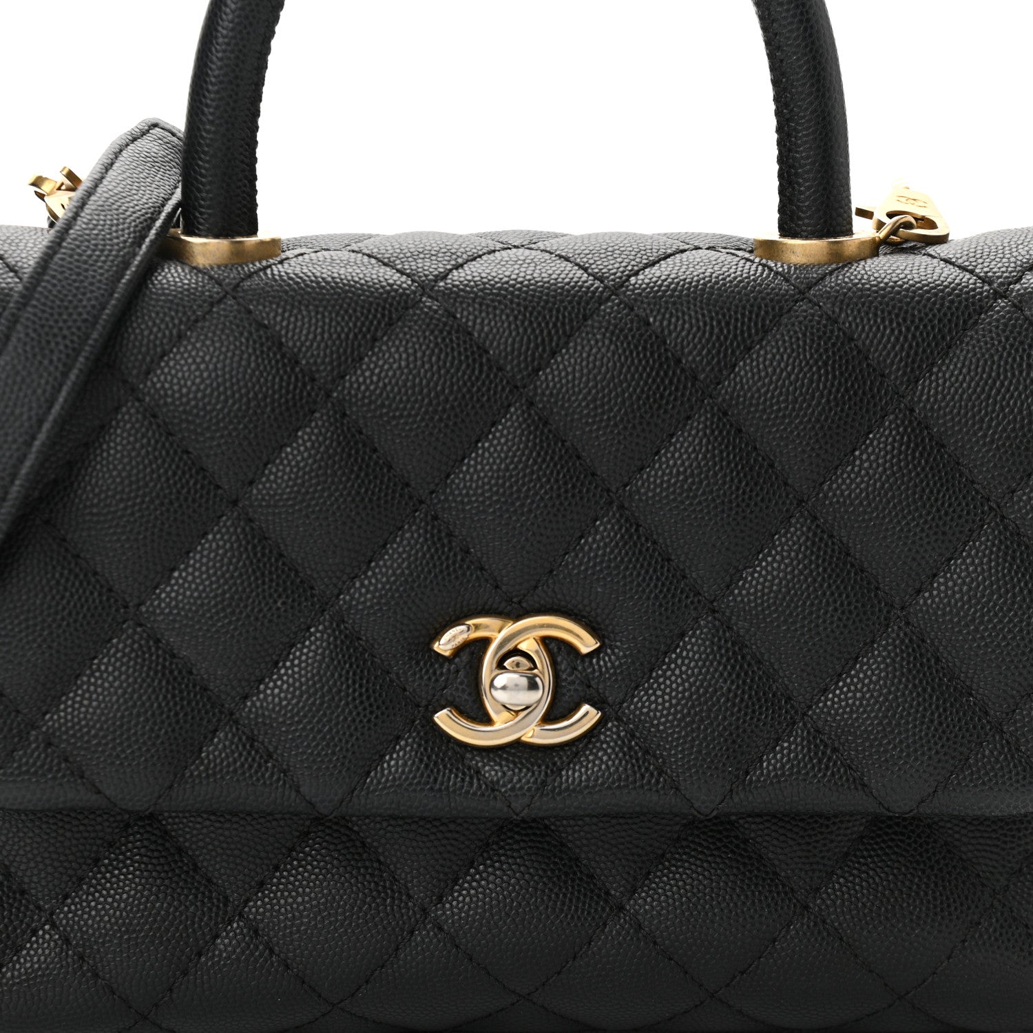 Chanel Caviar Quilted Mini Coco Handle Flap Black 7 of 9