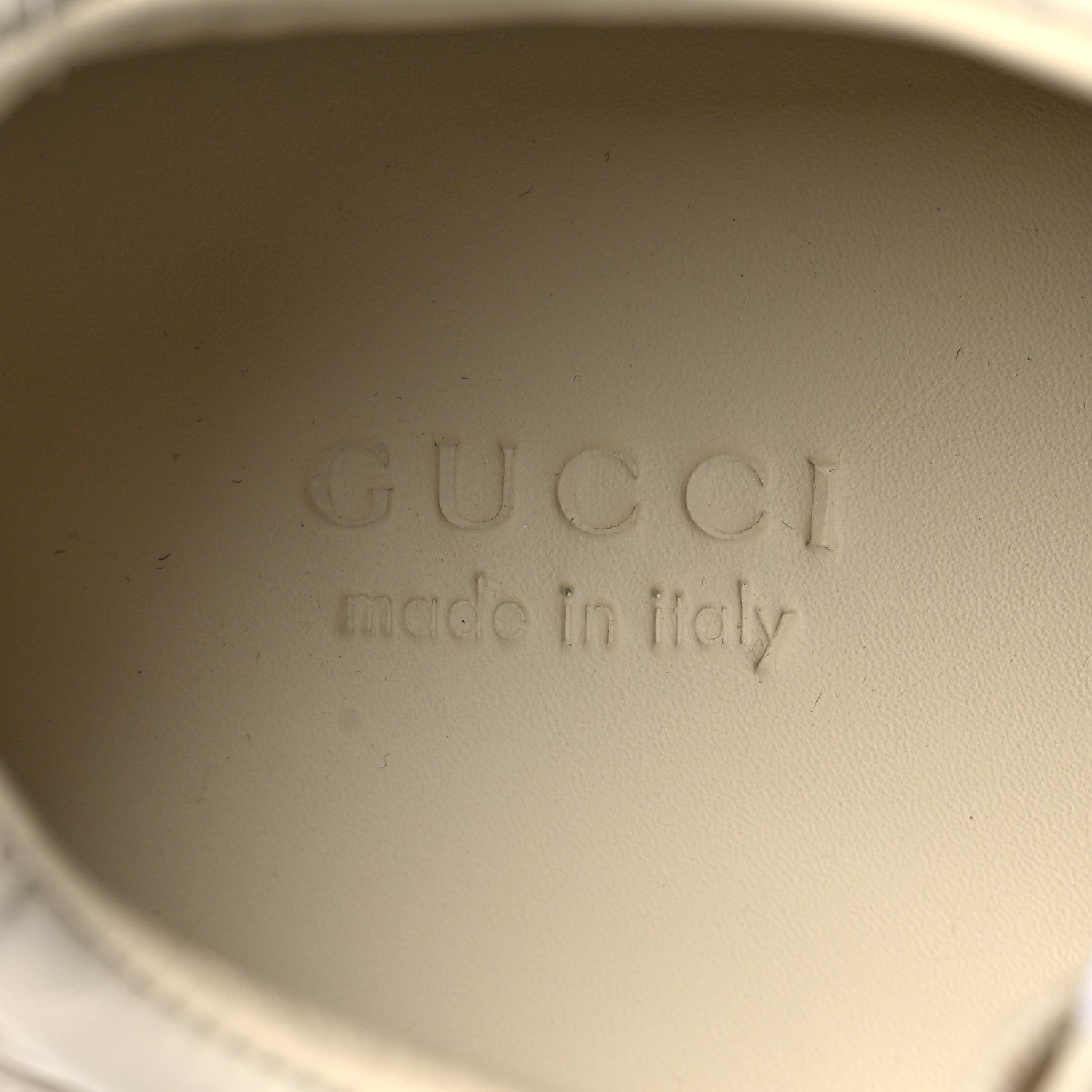 Gucci Calfskin Tiger Rhyton Sneakers 37.5 Ivory 7 of 7