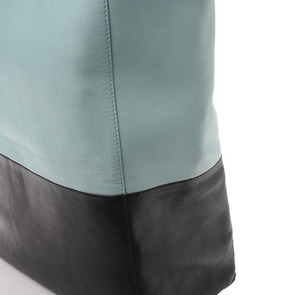 Celine Lambskin Vertical Bi-Cabas Blue Black 13 of 21