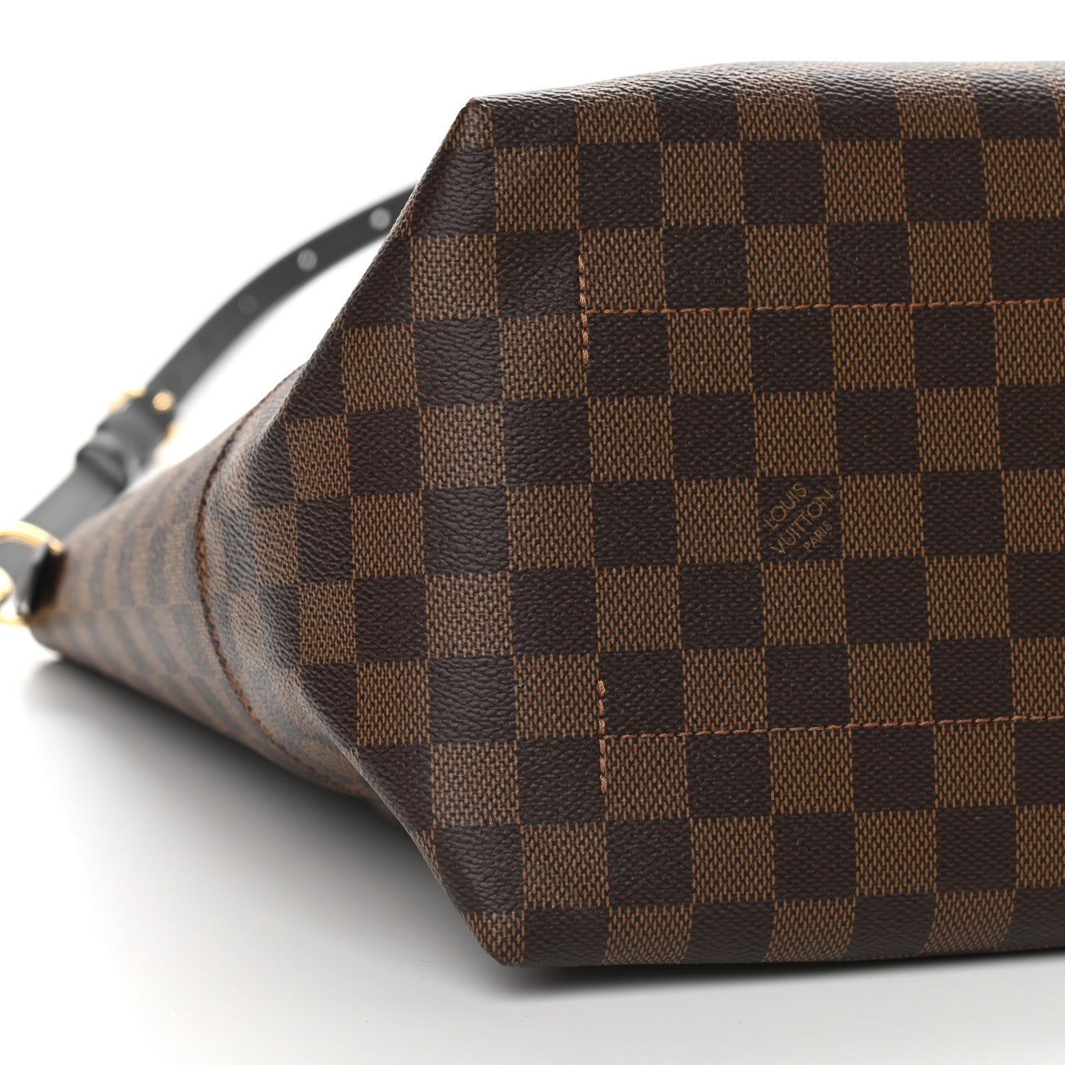 Louis Vuitton Damier Ebene Belmont MM Black 6 of 7