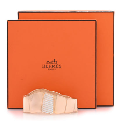Hermes 18K Rose Gold Diamond Niloticus Bracelet ST 49/4.75 4 of 4