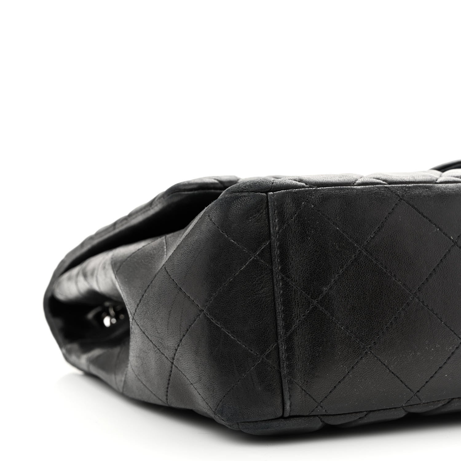 Chanel Lambskin Quilted Maxi Single Flap Black 9 of 13