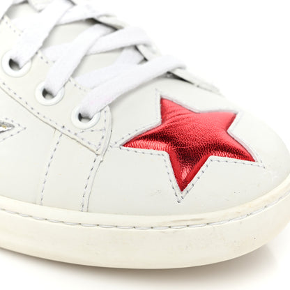 Gucci Calfskin Ayers Web Star Embroidered Womens Ace Sneakers 35.5 White Multi 11 of 11