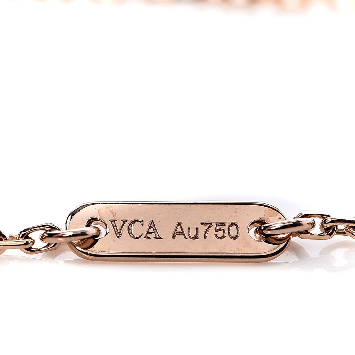 18K Rose Gold Carnelian Sweet Alhambra Heart Bracelet