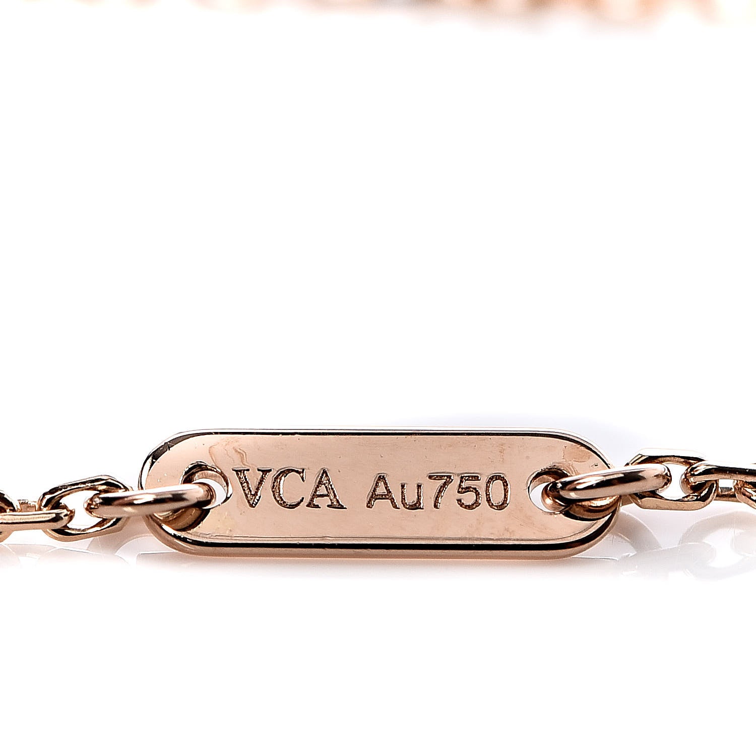 Van Cleef & Arpels 18K Rose Gold Carnelian Sweet Alhambra Heart Bracelet 4 of 5