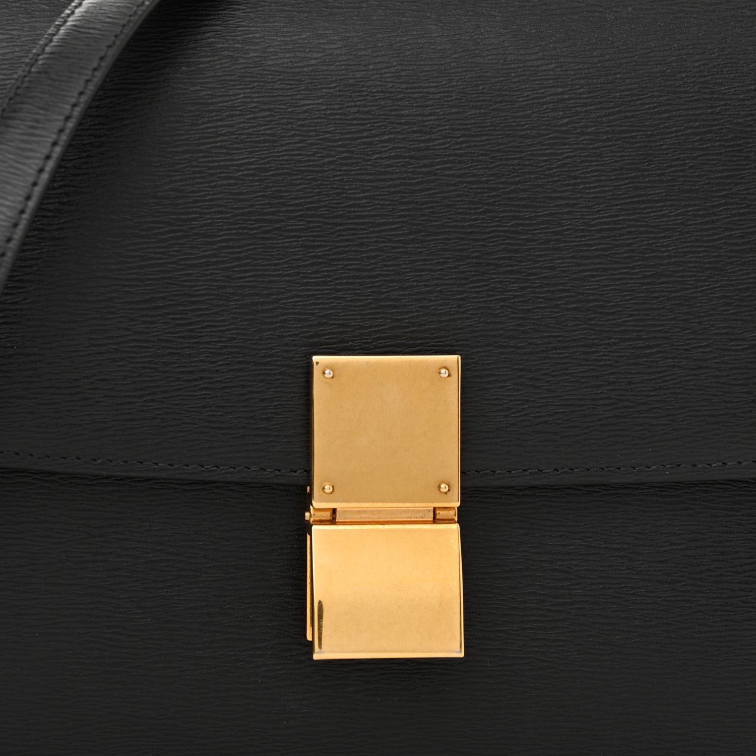 Celine Liege Calfskin Medium Classic Box Flap Bag Black 8 of 11