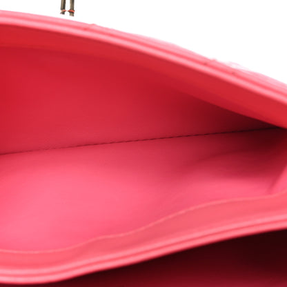 Chanel Lambskin Lacquered Quilted Mini Trendy CC Dual Handle Flap Bag Coral Pink 6 of 10