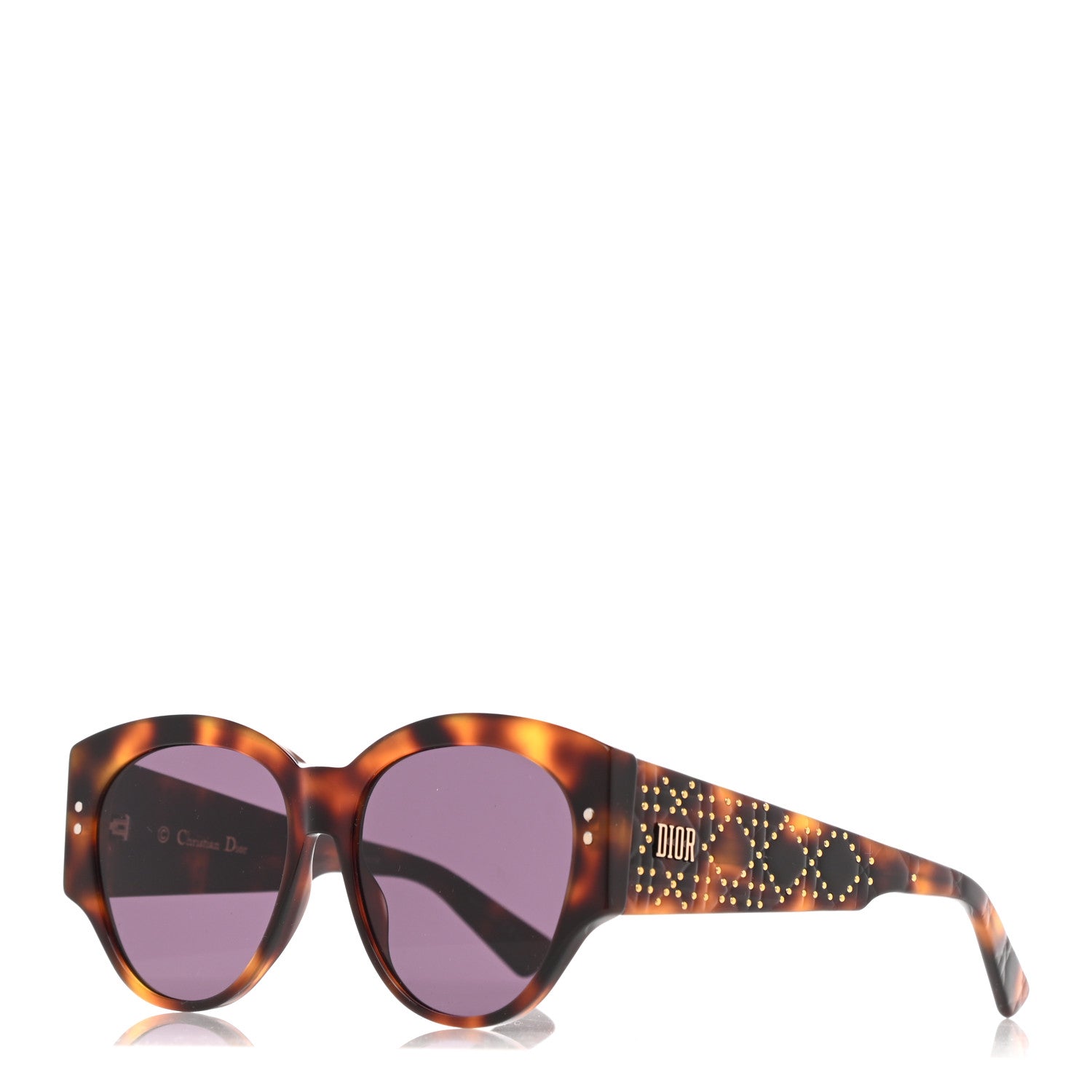 Christian Dior Acetate Lady Dior Studs 2 Sunglasses Tortoise 1 of 10