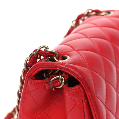 Chanel Lambskin Quilted Mini Square Flap Red 5 of 7
