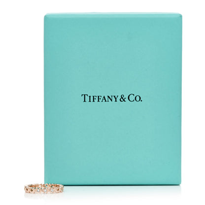 Tiffany 18K Rose Gold Diamond Paloma Picasso Graffiti Narrow Love and Kisses Ring 54 7 5 of 5