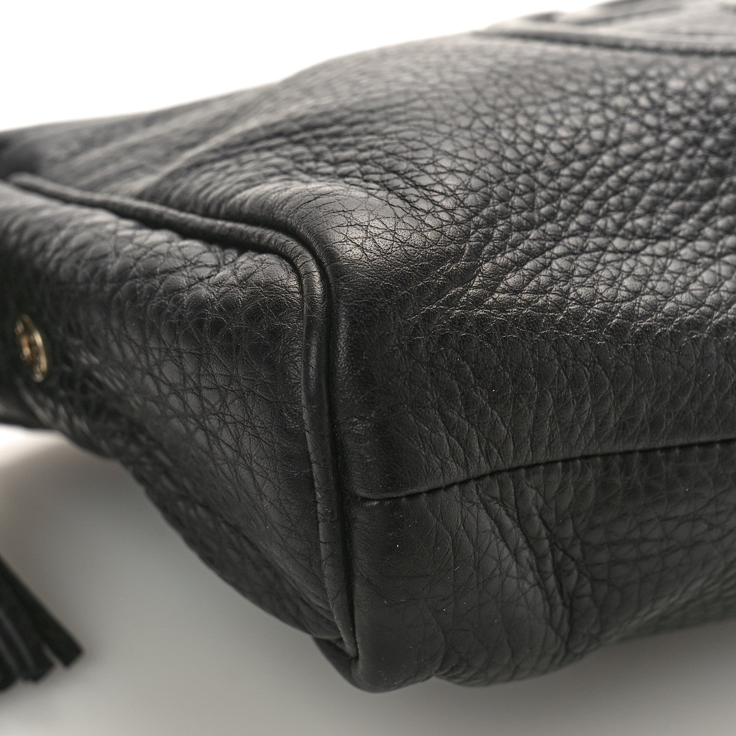 Gucci Pebbled Calfskin Soho Cosmetic Case Black 8 of 9