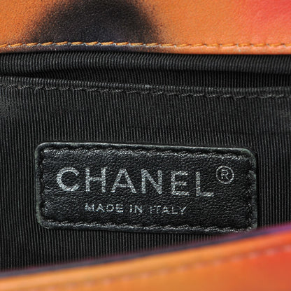 Chanel Printed Lambskin Quilted Medium Flower Power Boy Flap 6 of 8