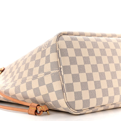 Louis Vuitton Damier Azur Neo Neverfull MM Rose Ballerine 10 of 11