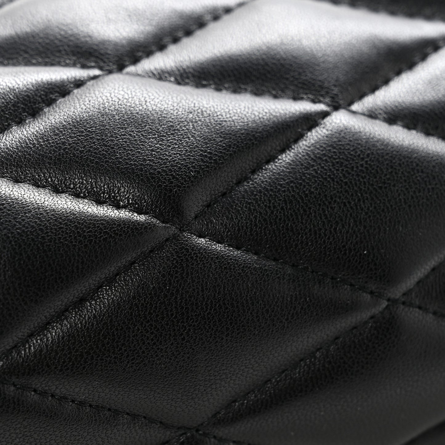 Lambskin Monogram Small Sade Tube Bag Black