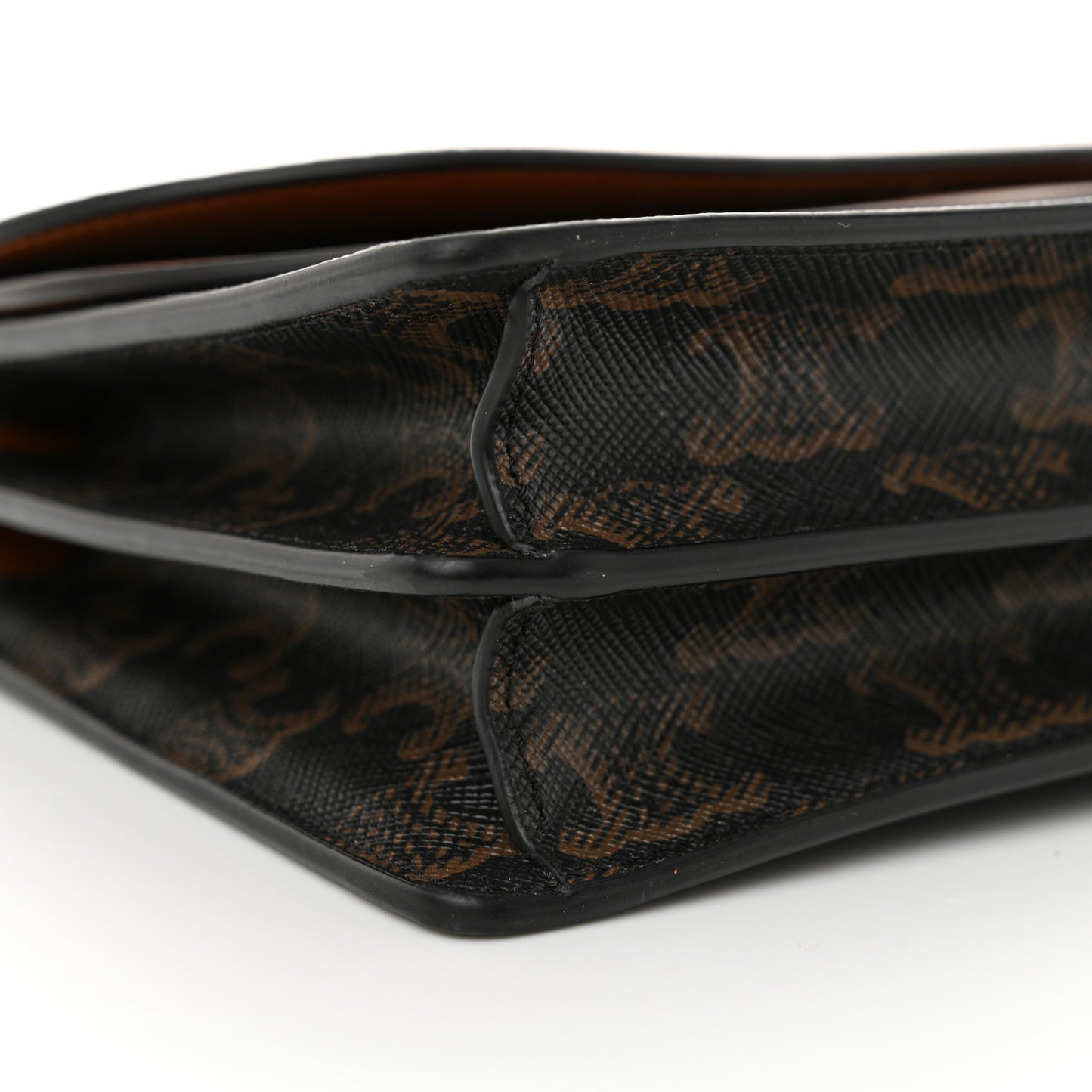 Triomphe Canvas Lambskin Wallet On Strap Tan