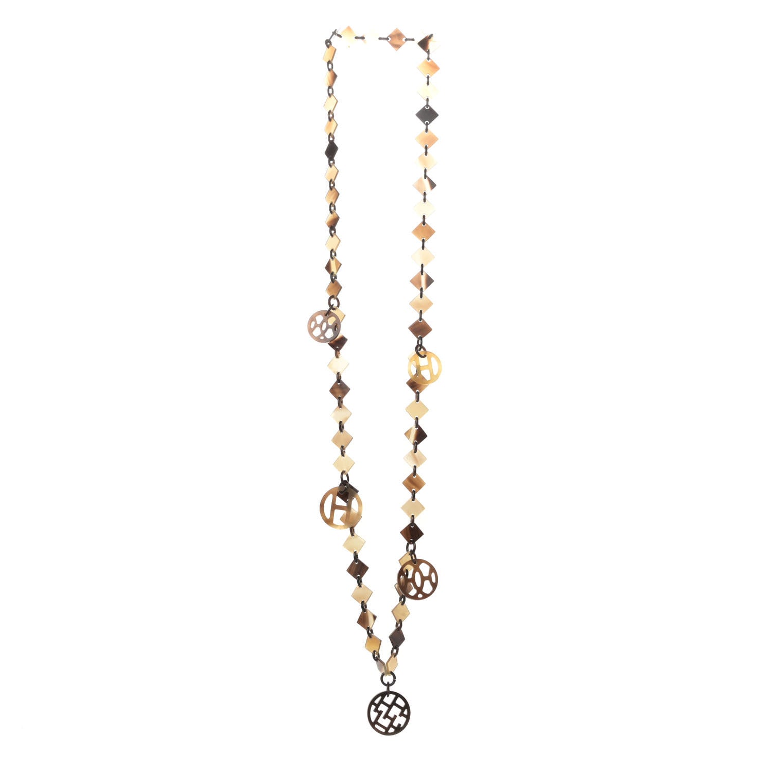 Hermes Buffalo Horn Lacquer Deva Necklace 3 of 7