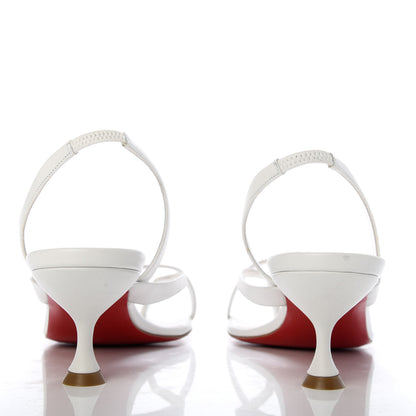 Christian Louboutin Kid Taralita 55 Thong Sandals 40.5 White 6 of 9