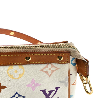 Louis Vuitton Monogram Multicolor Pochette Accessories White 9 of 10