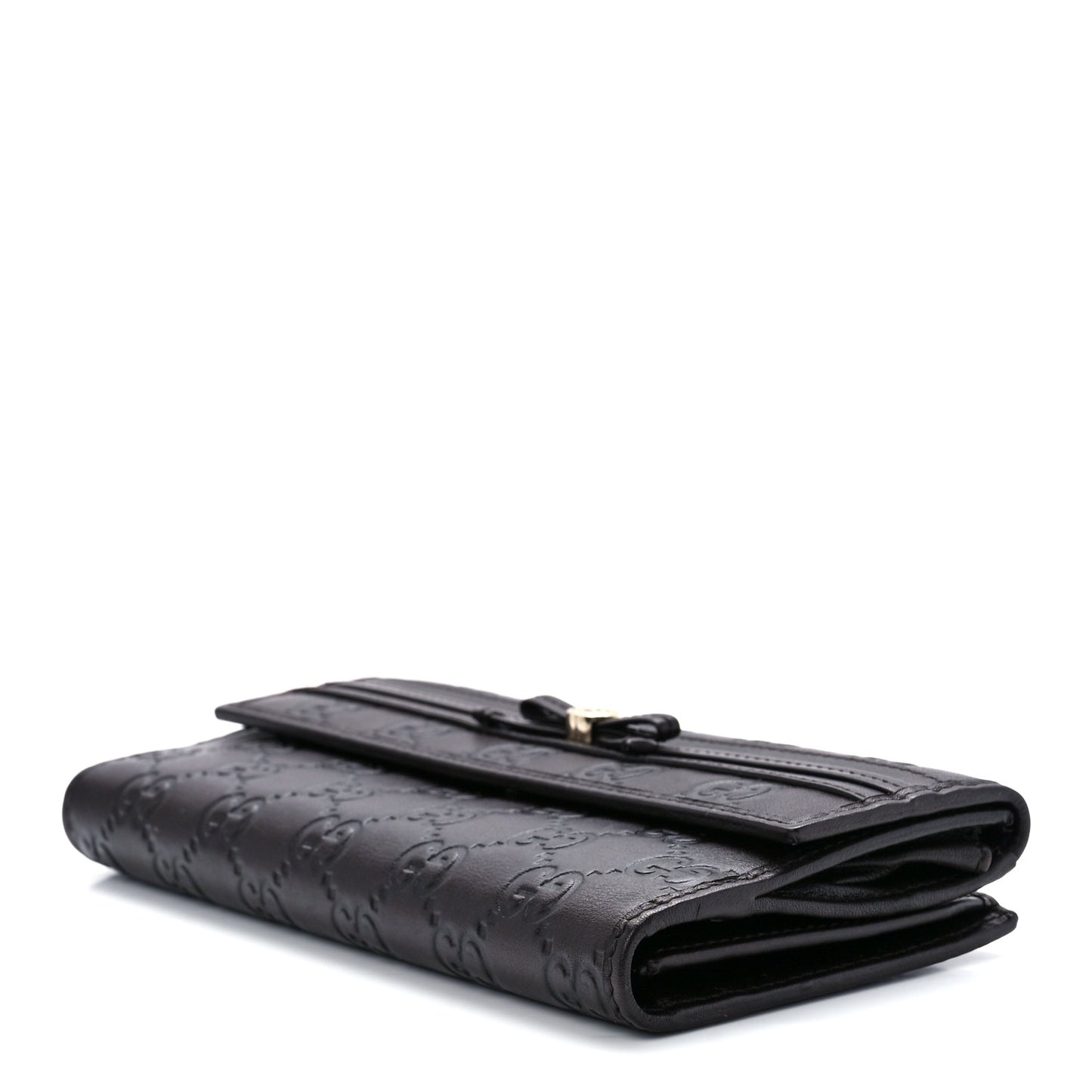 Guccissima Mayfair Continental Wallet Dark Brown