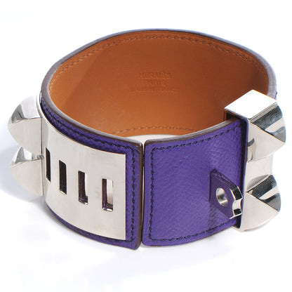 Hermes Epsom Collier de Chien CDC Small Bracelet Ultra Violet 3 of 7