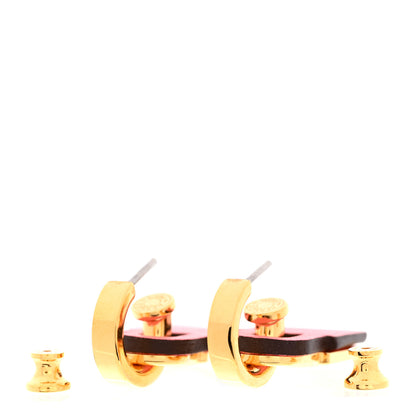 Hermes Swift O'Kelly Earrings Rose Azalee 3 of 8