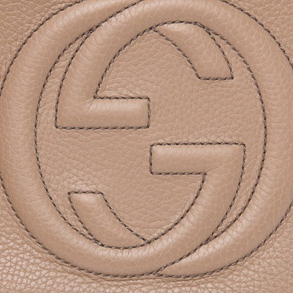Gucci Pebbled Calfskin Small Soho Disco Bag Rose Beige 8 of 11