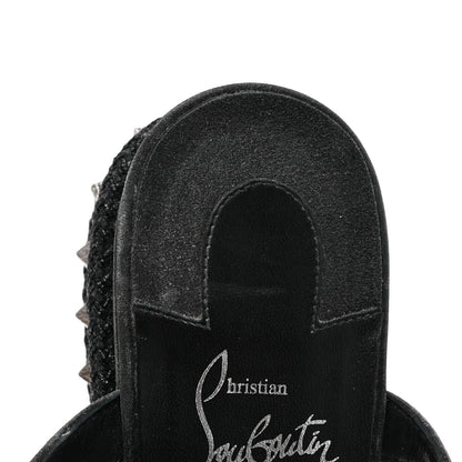 Christian Louboutin Nappa Mica Pyraclou 60 Platform Sandals 37 Version Black 11 of 14