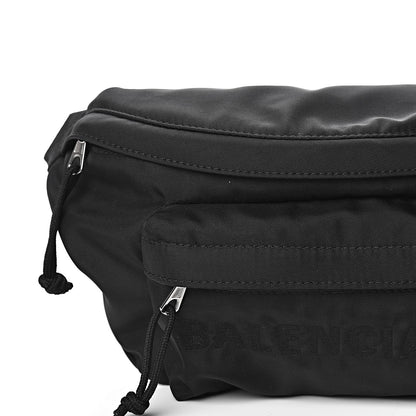 Balenciaga Textured Sport Nylon Logo Embroidered Wheel Beltpack Black 10 of 10