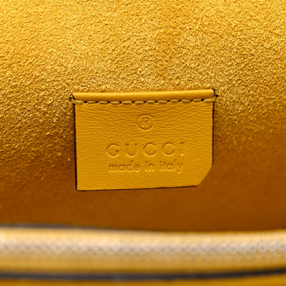 Gucci GG Supreme Monogram Crystal Bow Embroidered Small Dionysus Shoulder Bag Yellow 6 of 14