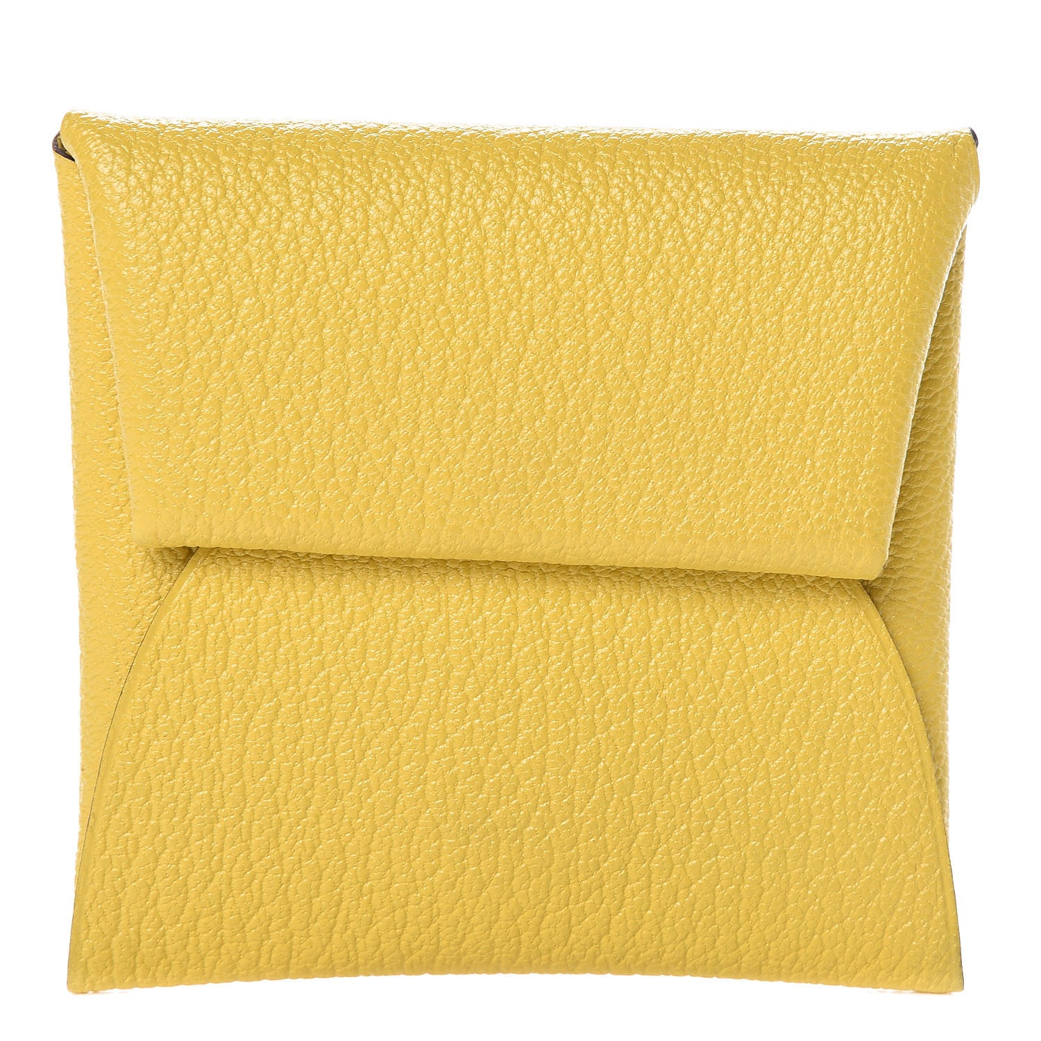 Hermes Chevre Mysore Bastia Coin Purse Jaune de Naples 1 of 7