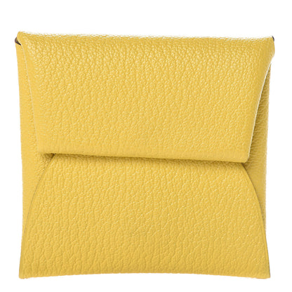 Hermes Chevre Mysore Bastia Coin Purse Jaune de Naples 1 of 7