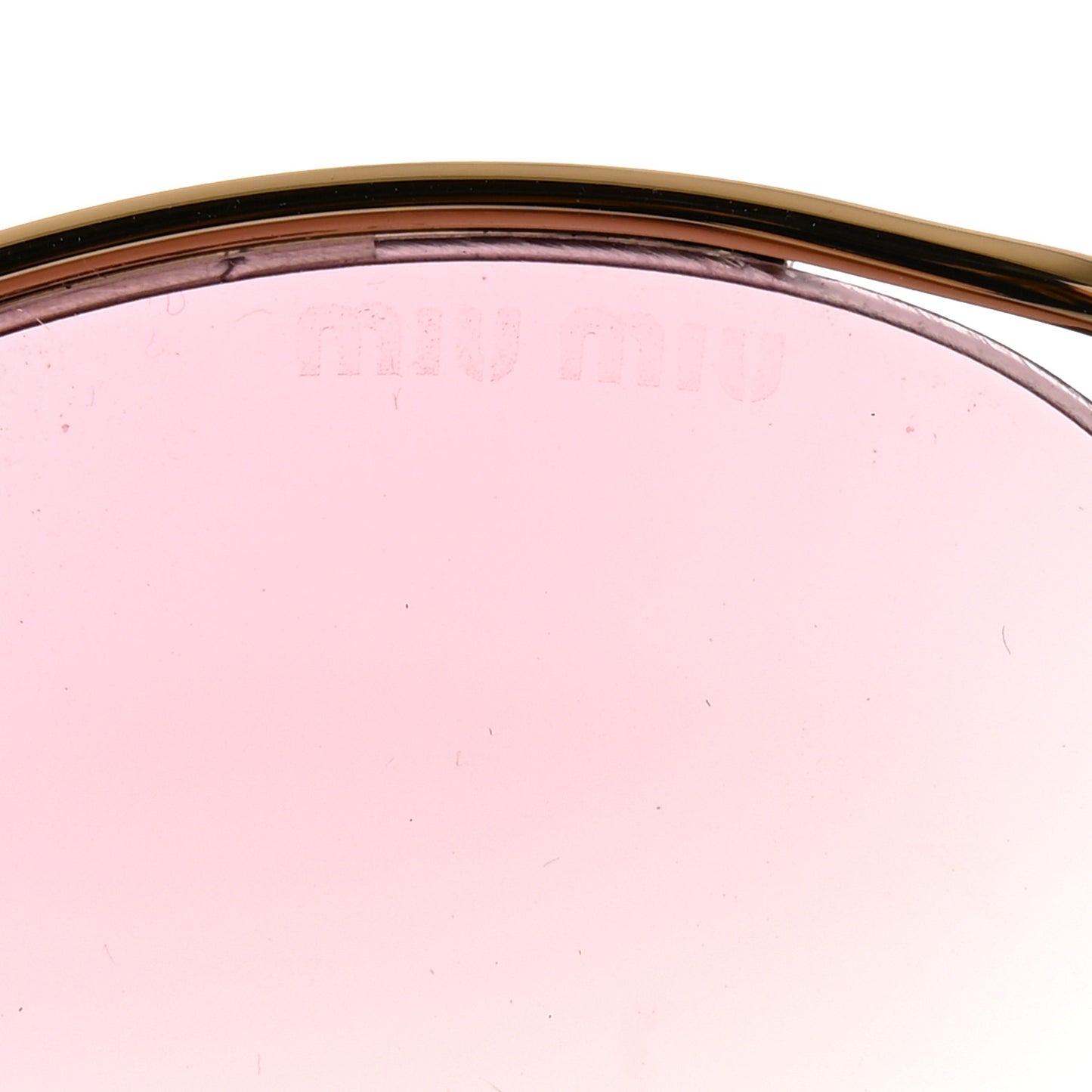 Metal Oval Sunglasses SMU52Y Gold