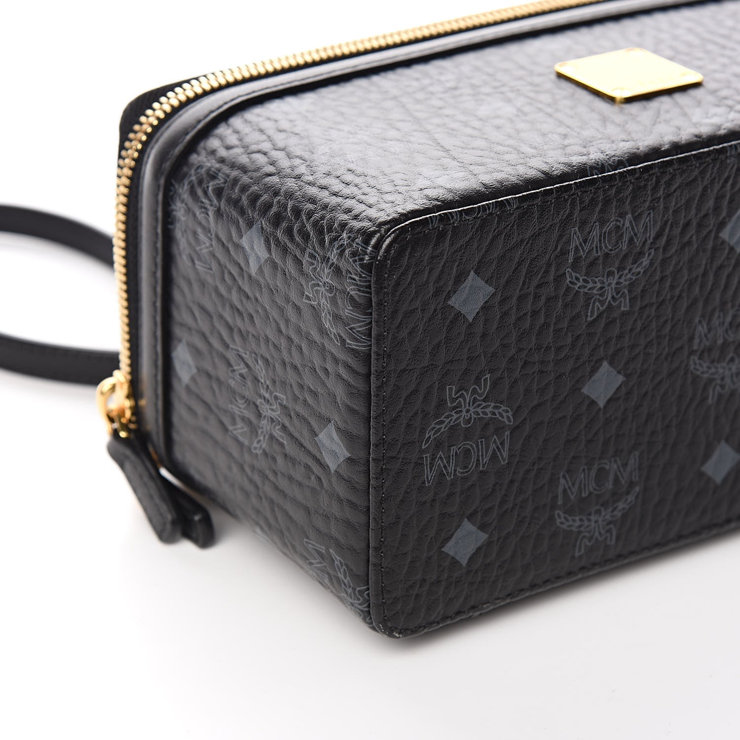 MCM Visetos Vanity Case Black 7 of 9